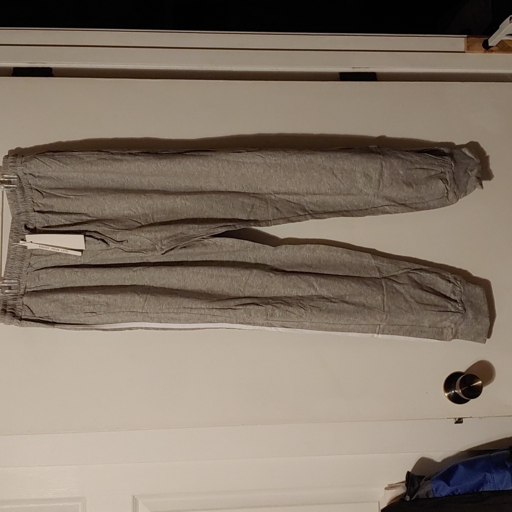 Hawiton women's jogger pants withdraw strings gray color
